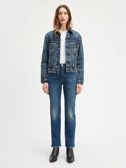 levis ribcage high waisted straight leg jeans